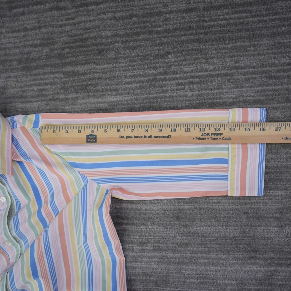 Blair Shirt Women Button Up Colorful Rainbow Striped 3/4 Sleeve Small - Picture 6 of 10